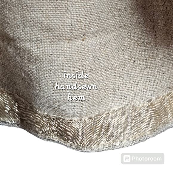 Talbots 100% Linen Cropped Wide Leg Flare Pants Size 16 *Read* - Picture 9 of 14